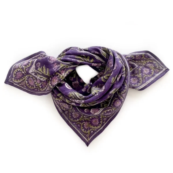 Foulard Manika "Bouton d'or Figuier" Small