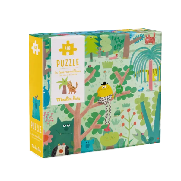 Puzzle_La_terre_merveilleuse_48_pcs_Les_Schmouks_Moulin_Roty