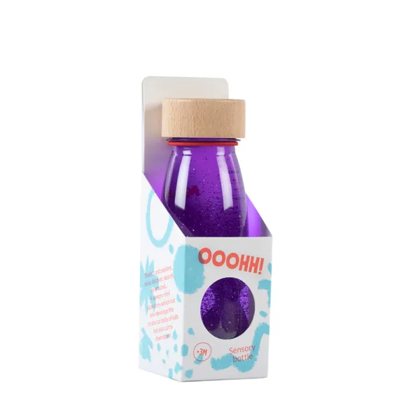 bouteille sensorielle violet