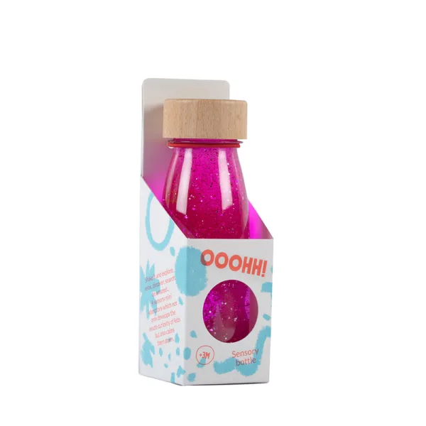 bouteille sensorielle rose