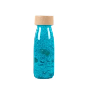 bouteille sensorielle turquoise