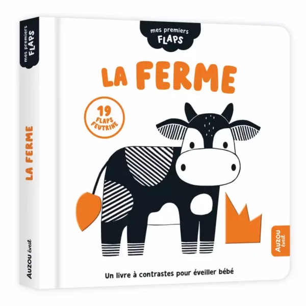 imagier la ferme noir et blanc