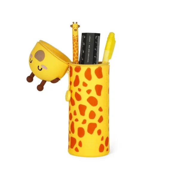 trousse en silicone girafe