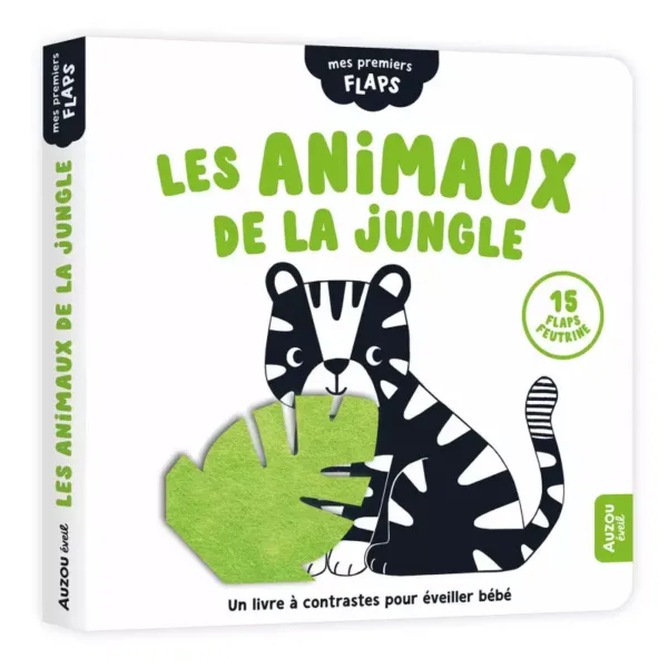 Livre imagier les animaux de la jungle mes premiers flaps