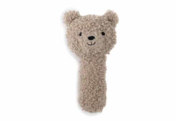 hochet teddy bear olive green