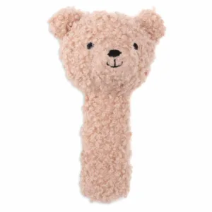 hochet teddy bear rose