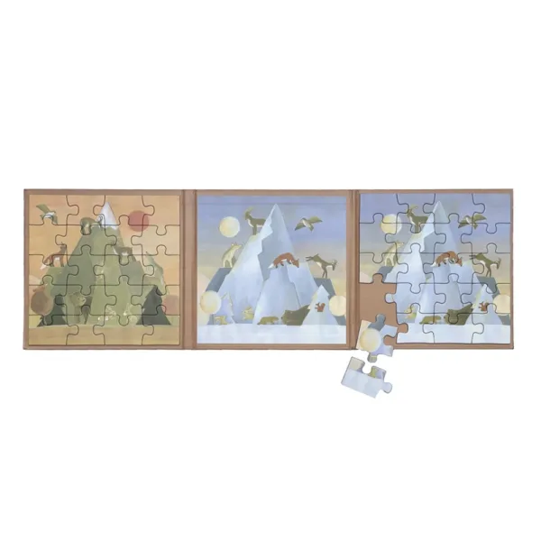 puzzle magnétique montagne