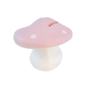 tirelire champignon rose