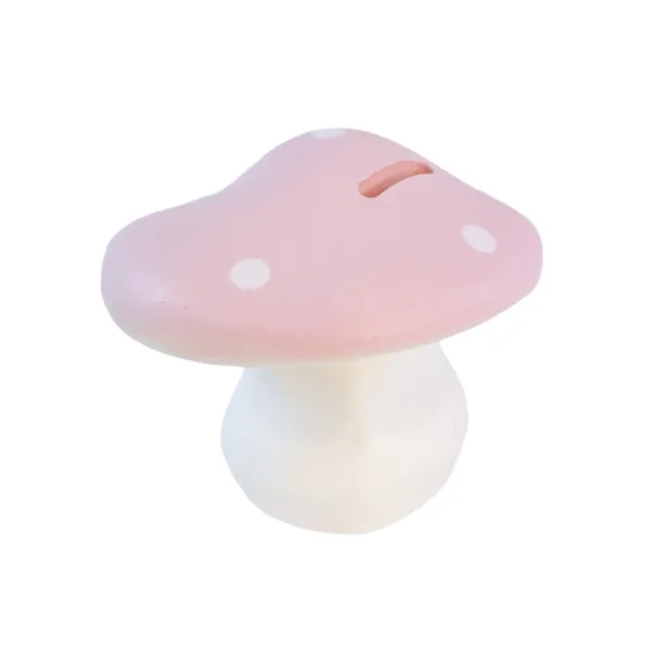 tirelire champignon rose