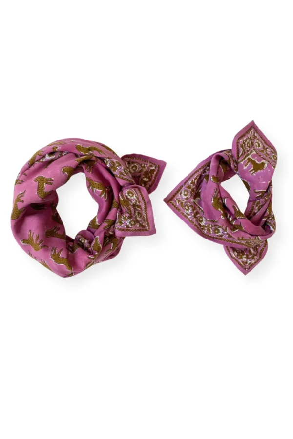 grand foulard latika bengale fushia