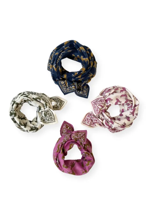 grand foulard latika bengale fushia