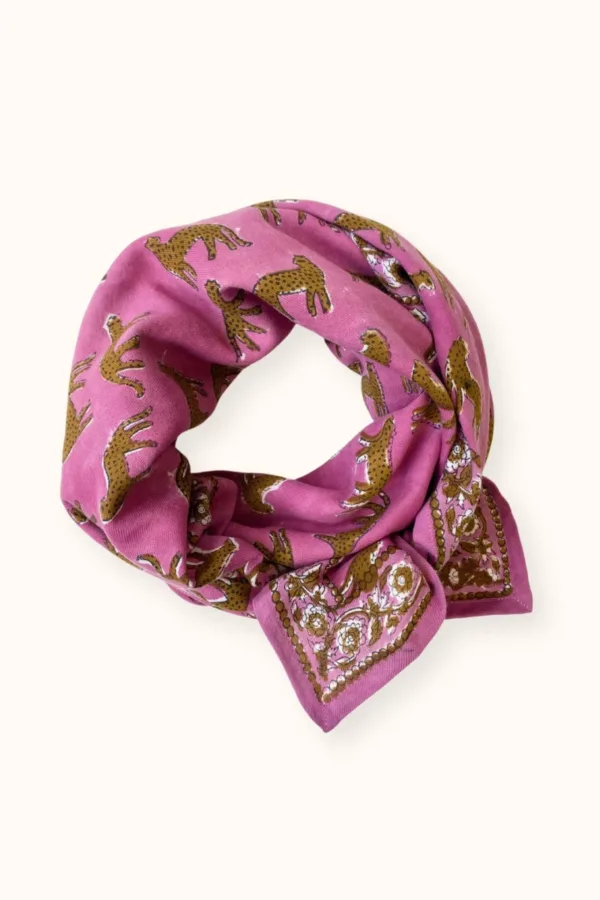 grand foulard latika bengale fushia