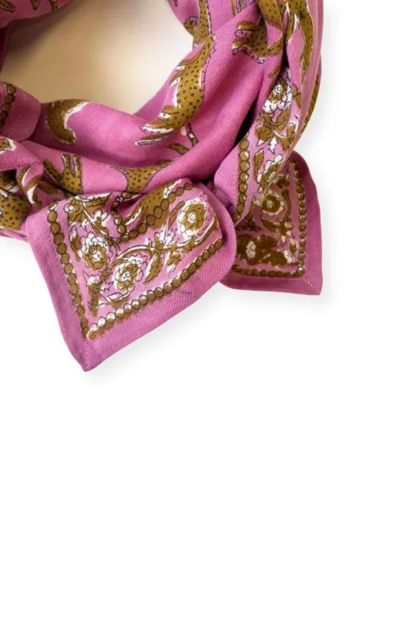 grand foulard latika bengale fushia