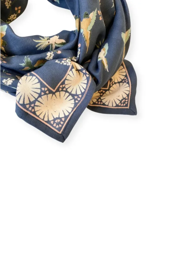 grand foulard latika cerisier orage