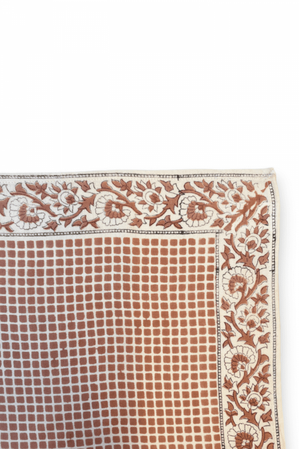 grand foulard latika mosaic terracotta