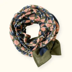 Grand foulard Latika - Tulipe Kaki