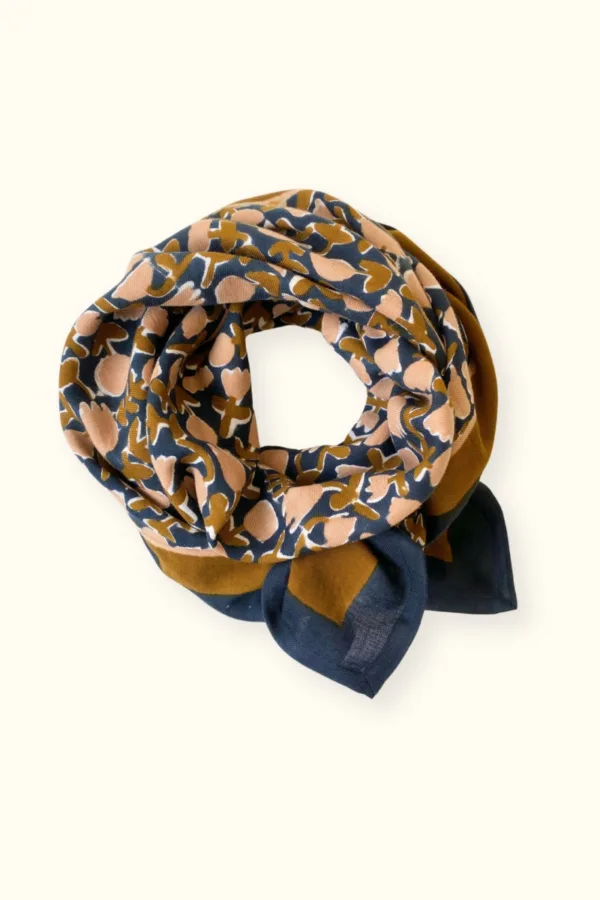 grand foulard latika tulipe orage