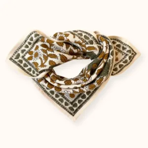 Petit foulard Manika - Coeur Macadamia