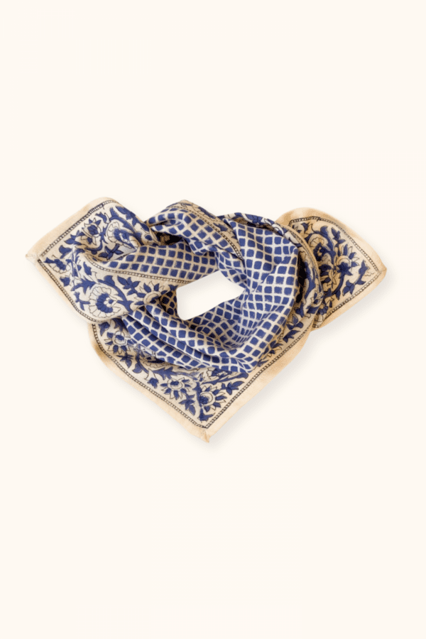 Petit foulard Manika - Mosaïc Navy blue