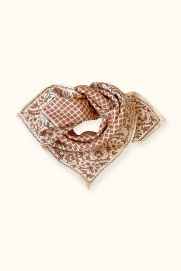 foulard manika mosaic terracotta