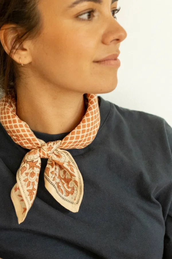 foulard manika mosaic terracotta