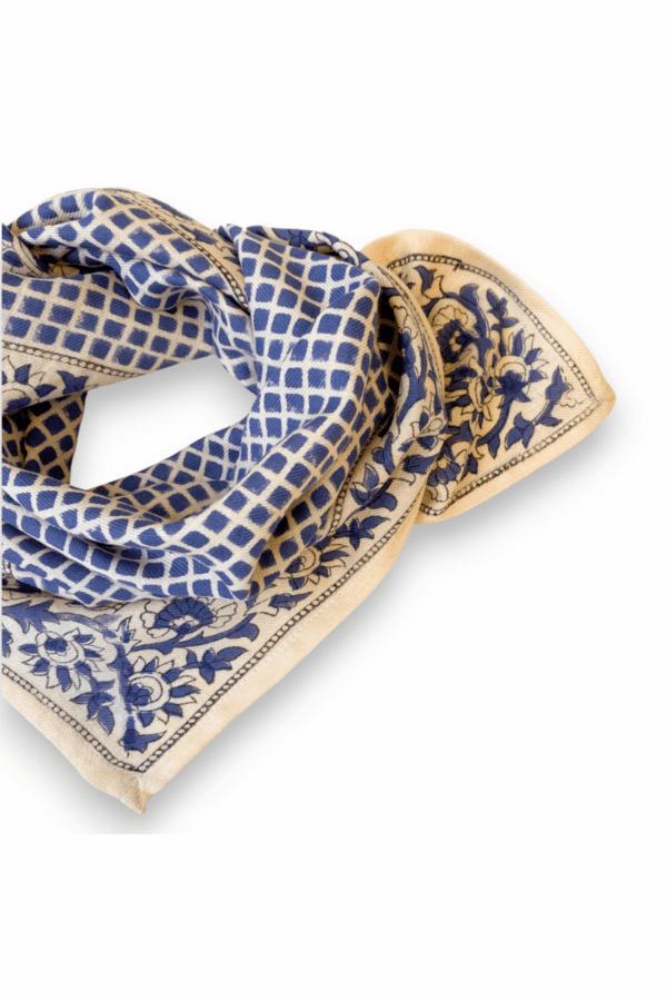 Petit foulard Manika - Mosaïc Navy blue