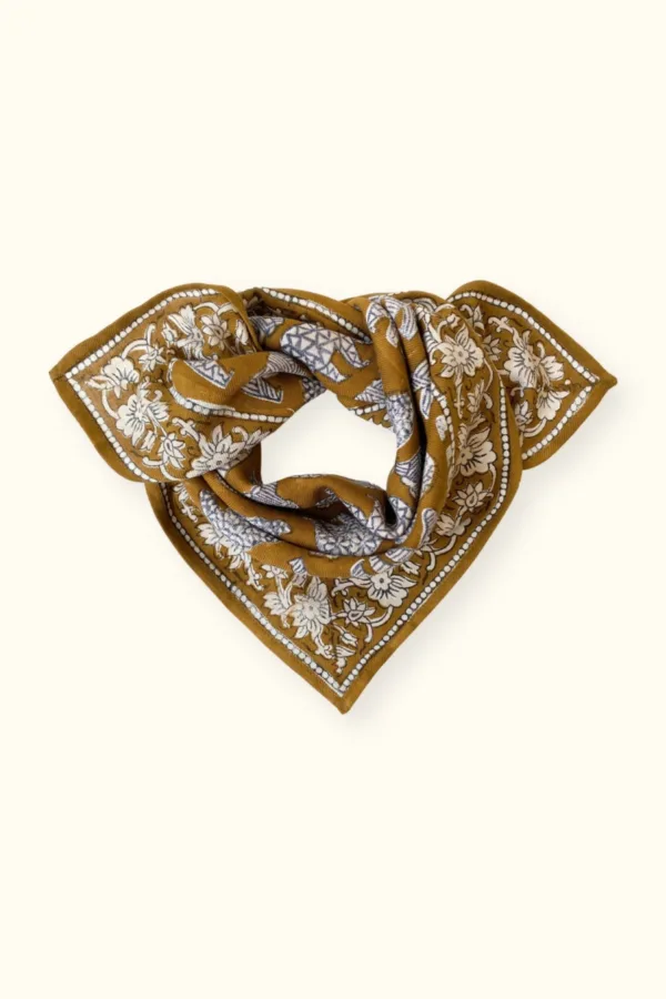 petit foulard manika ours tapenade