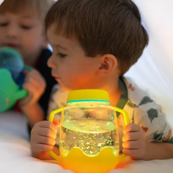 jar sensorielle lumineuse jaune