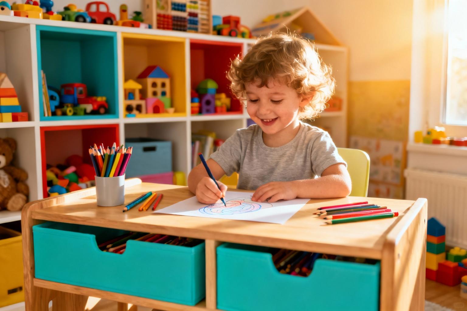 Bureau enfant 3 ans avec rangement : comment bien choisir pour sa chambre