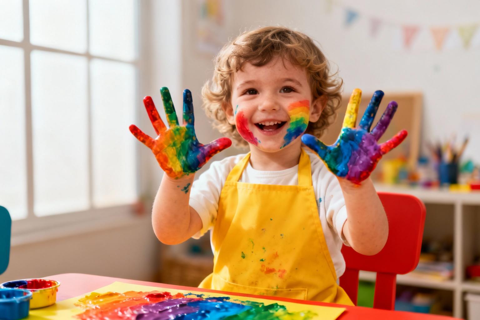 Peinture enfant 3 ans : comment bien débuter les activités artistiques