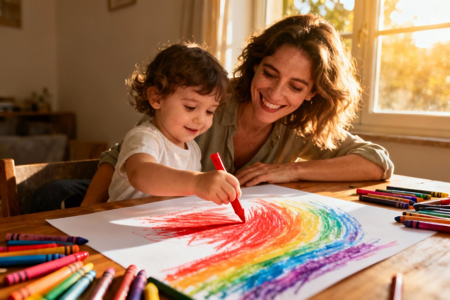 Comment dessiner avec un enfant de 3 ans : guide pratique pour parents