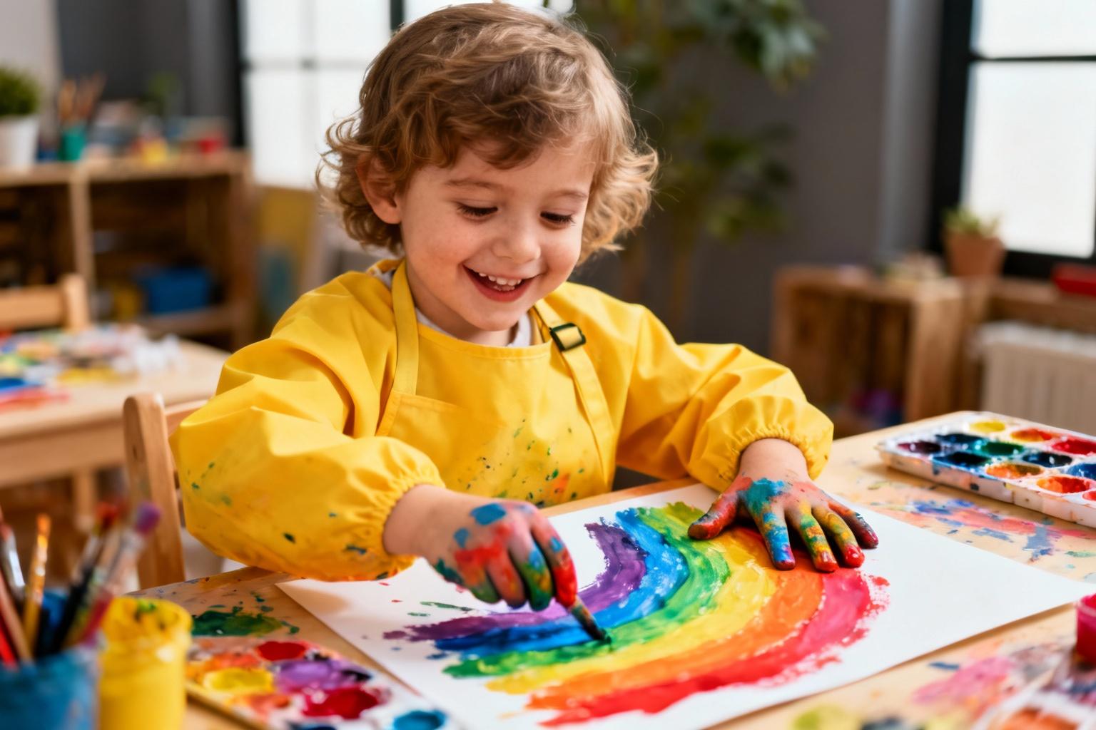15 activités manuelles adaptées aux enfants de 3 ans
