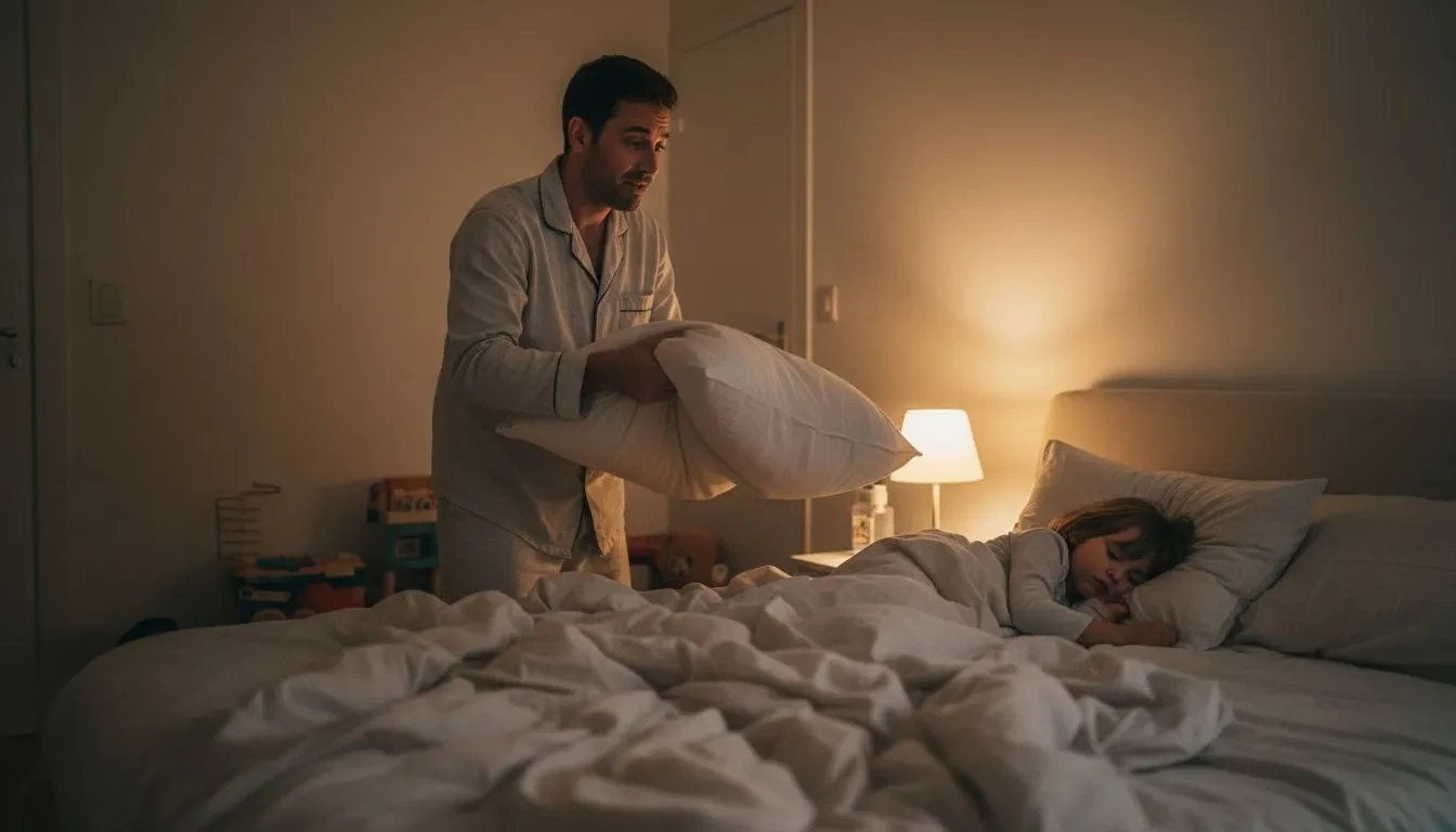 À 3h du matin, elle cherche l’oreiller perdu – il était sous sa tête